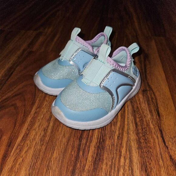 6 for $25βπ Athletic Works Blue Sparkly Slip On Sneakers Toddler Size 4 - Picture 1 of 5